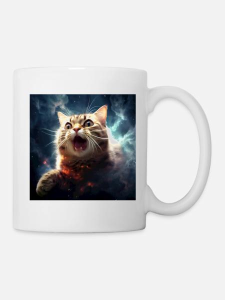 Folie des chats galactiques - Mug blanc - blanc