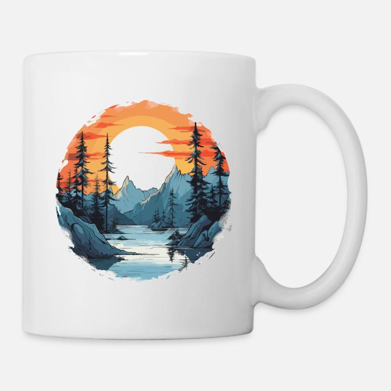Nature Paysage fluvial - Mug blanc - blanc