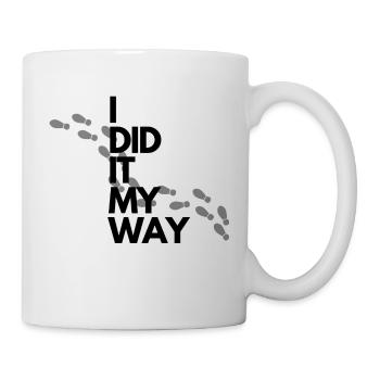 I did it my Way Footprints - Mug - white - Right