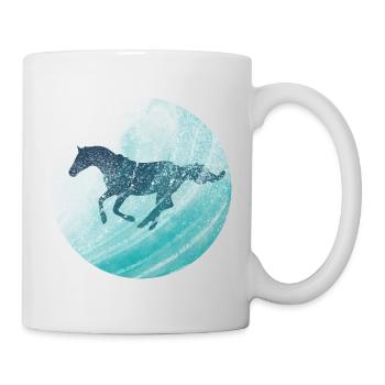 Pferde reiten ist Pferdeliebe für das Pferd - Tasse - Weiß - Rechts