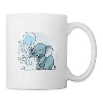 Seifenblasen-Explosion - Tasse - Weiß - Rechts
