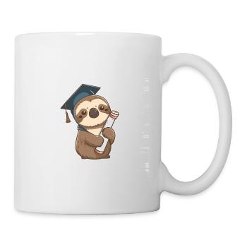 Absolvent Faultier - Tasse - Weiß - Rechts