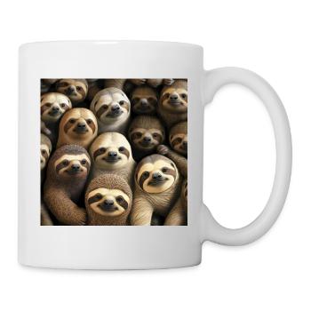 Modèle de paresseux - Mug blanc - blanc - Droite