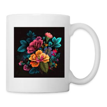 Botanicals Flower Pattern - Mug - white - Right