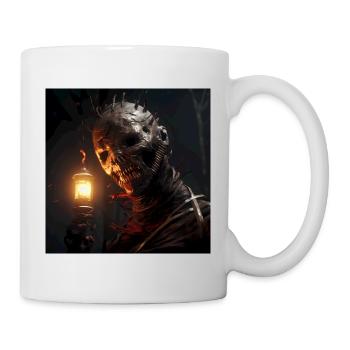 Horror Totenkopf Halloween - Tasse - Weiß - Rechts