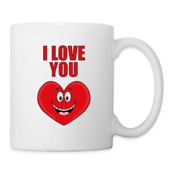 I LOVE YOU - Tasse - Weiß - Rechts