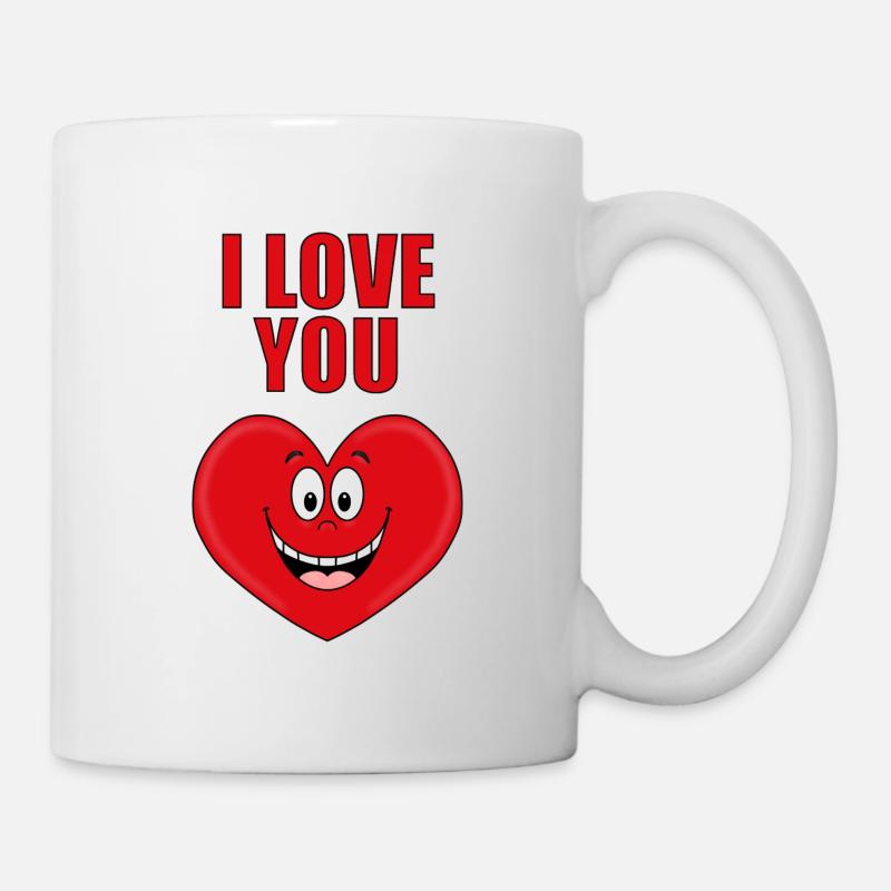 I LOVE YOU - Tasse - Weiß