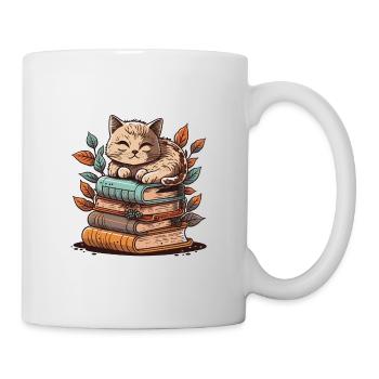 The Bookish Cat - Mug - white - Right