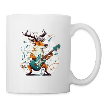 Rockin Hirsch - Tasse - Weiß - Rechts