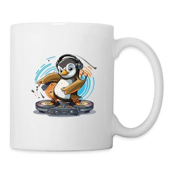 Funky Penguin DJ - Mug blanc - blanc - Droite