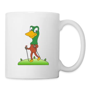 STOCKENTE - ENTE - NORDIC WALKING - Tasse - Weiß - Rechts