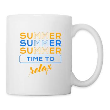 L’heure d’été pour détendre EV - Mug blanc - blanc - Droite