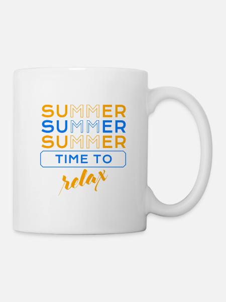 Summer Time to relax EV - Tasse - Weiß