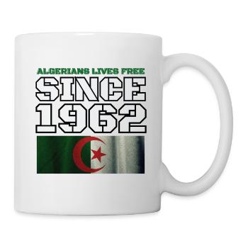 Les Algériens vivent libres depuis 1962 - Mug blanc - blanc - Droite