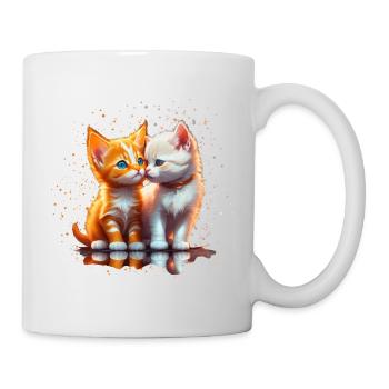 Kittens in love - Mug - white - Right