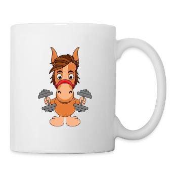 PFERD - PONY - FITNESS - Tasse - Weiß - Rechts