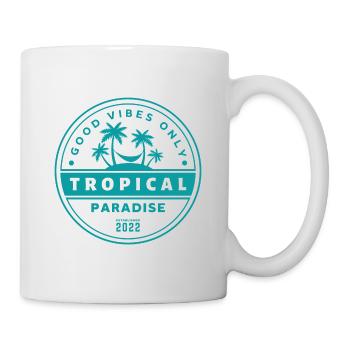 Tropical Paradise - Good Vibes Only - Mug - white - Right