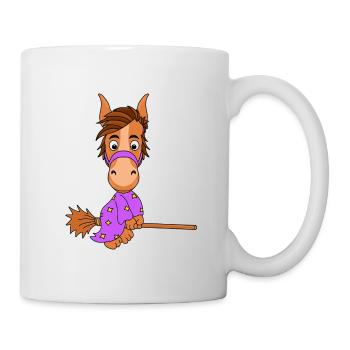 PFERD - HEXE - PONY - Tasse - Weiß - Rechts