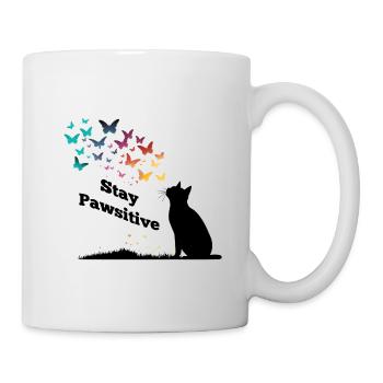 Stay Pawsitive - Mug - white - Right