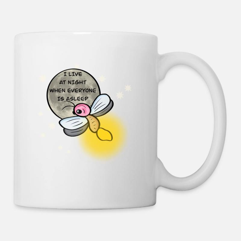 Kleines Glühwürmchen - Tasse - Weiß