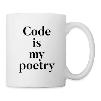 Code is my poetry - Tasse - Weiß - Rechts