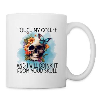Kaffeeliebhaber Spruch Kaffee Trinker Geschenkidee - Tasse - Weiß - Rechts