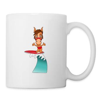 WELLENREITER - PFERD - Tasse - Weiß - Rechts