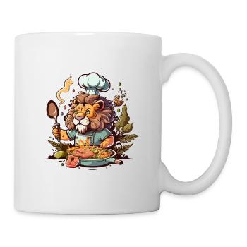 Chefkoch der Löwen - Tasse - Weiß - Rechts