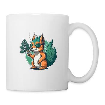 Écureuil stoner - Mug blanc - blanc - Droite