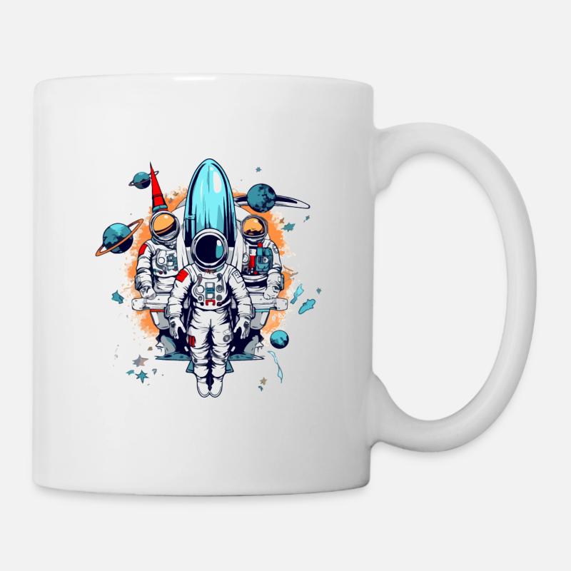 Astronauten - Tasse - Weiß