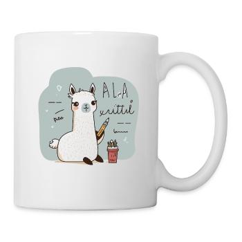 Das künstlerische Alpaka - Tasse - Weiß - Rechts