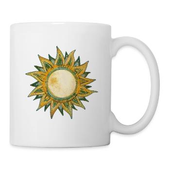 Sonnenmandala - Tasse - Weiß - Rechts