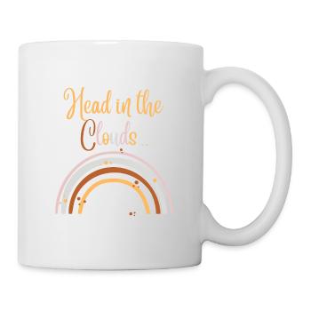 Head in the clouds - Kopf in den Wolken - Mug - white - Right