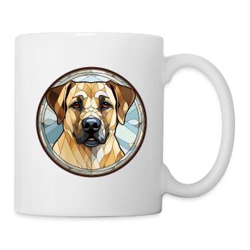 Anatolischer Schäferhund Rasse Aquarellglas - Tasse - Weiß - Rechts