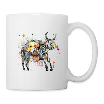 Moli le taureau - Mug blanc - blanc - Droite
