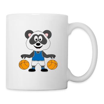 PANDA - BÄR - BASKETBALL - Tasse - Weiß - Rechts