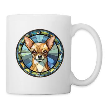 Chihuahua Dog Breed Watercolor Glass - Mug - white - Right