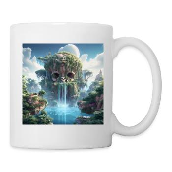 Stylish skull design Cool skull motifs - Mug - white - Right
