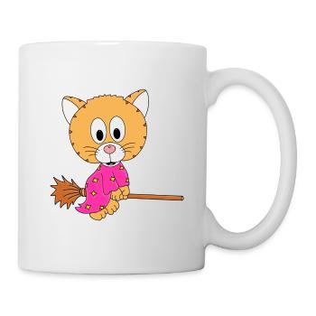 KATZE - HEXE - Tasse - Weiß - Rechts