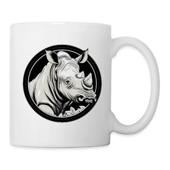 Nashorn - Tasse - Weiß - Rechts