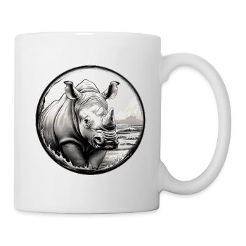 Nashorn - Tasse - Weiß - Rechts