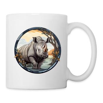 Nashorn - Tasse - Weiß - Rechts