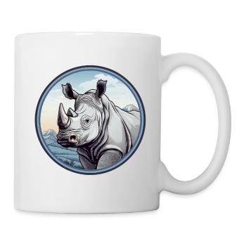 Nashorn - Tasse - Weiß - Rechts