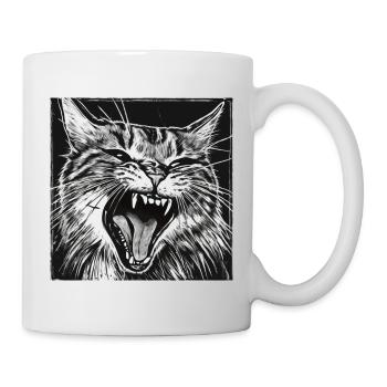 Angry Cat - Mug - white - Right