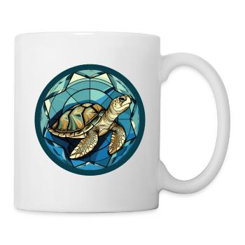 Tortue - Mug blanc - blanc - Droite