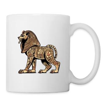 Zark le lion Egyptien - Mug blanc - blanc - Droite