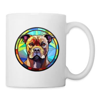 Staffordshire Bullterrier Hunderasse Aquarell Gl - Tasse - Weiß - Rechts