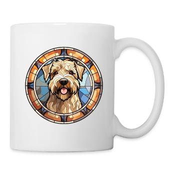 Soft Coated Wheaten Terrier Dog Breed Watercolor G - Mug - white - Right