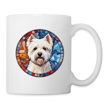 West Highland White Terrier Hunderasse Aquarell G - Tasse - Weiß - Rechts