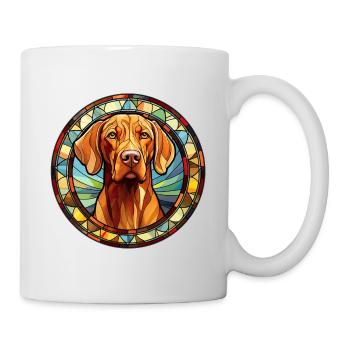 Vizsla Dog Breed Watercolor Glass - Mug - white - Right